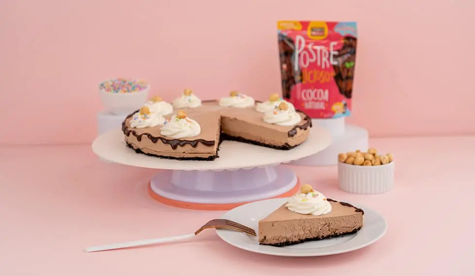 Cheesecake de crema de avellanas sin horno